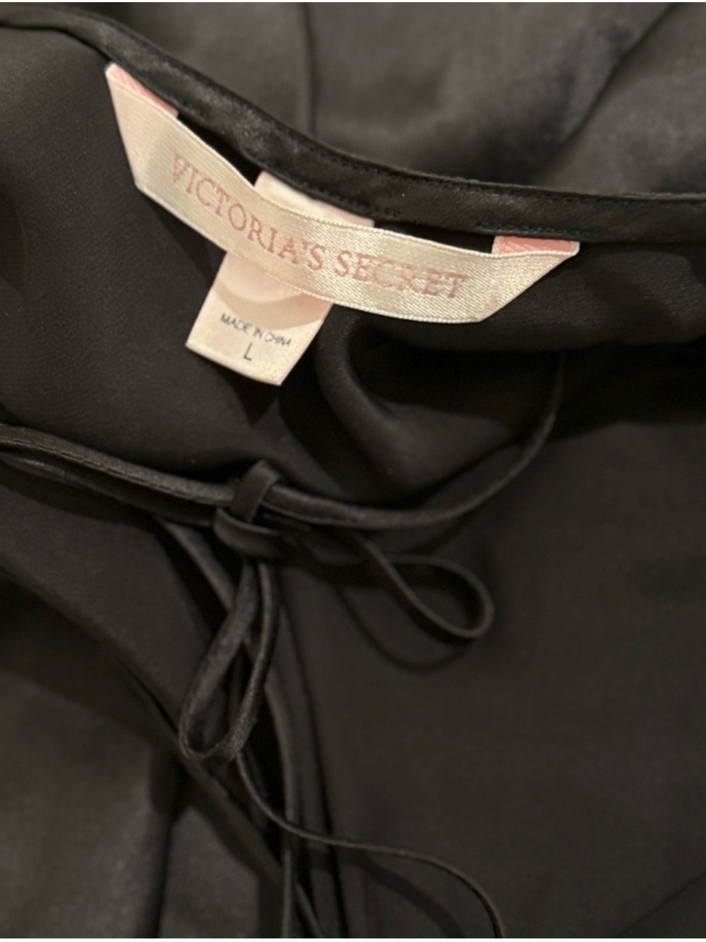 Vintage 90's Victoria's Secret 100% Silk black Maxi slip Chemise sexy slip dress - Picture 8 of 9
